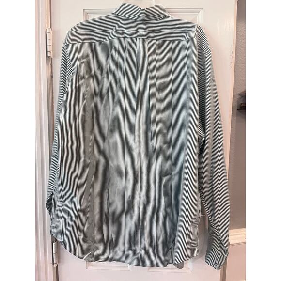 Ralph Lauren Classic Fit Button Up Dress Shirt Men 171/2 Academia Twee Striped - Picture 5 of 11